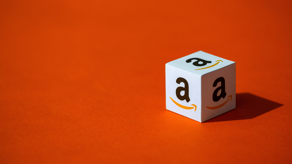 Paper Box with Amazon.com Logotype- Amazon Buy Shipping