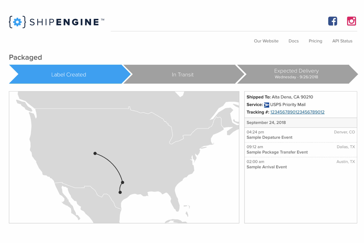 Get a Branded Tracking Page Powered by ShipEngine